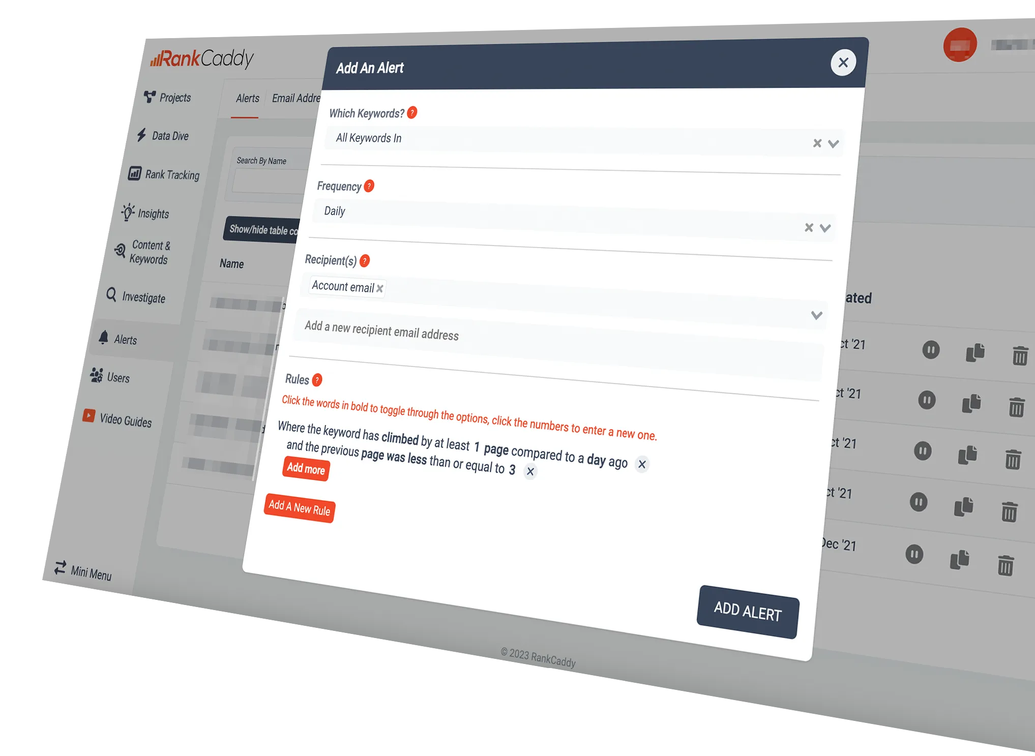 Flexible Alerts