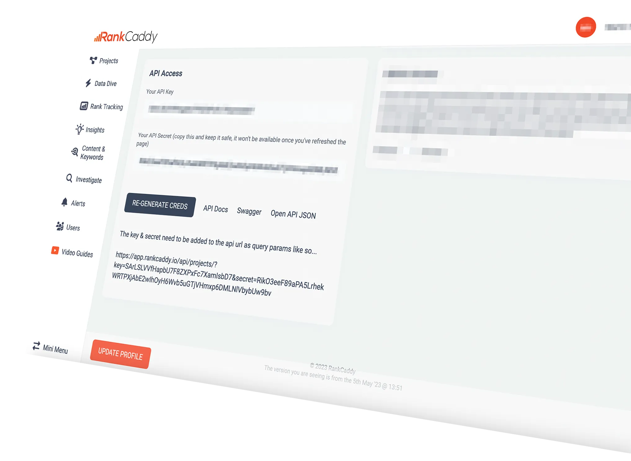 RankCaddy API