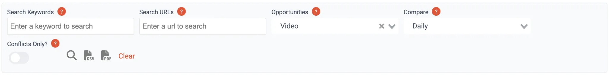 Video Opportunities